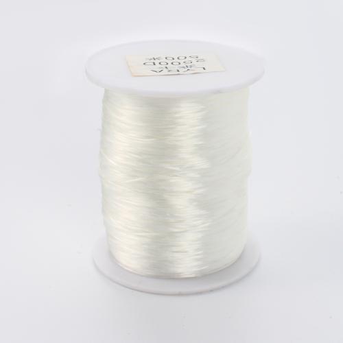 Hilo Elástico, Sostenible, Blanco, 0.80mm, longitud:500 m, Vendido por Set