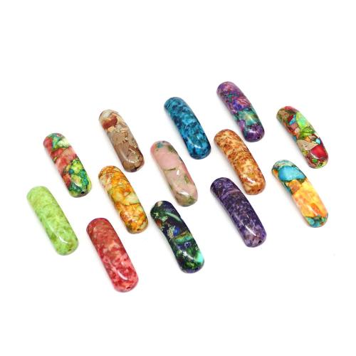 Natural Stone Curved Tube Beads, DIY, more colors for choice, 10x36mm, Sold By PC