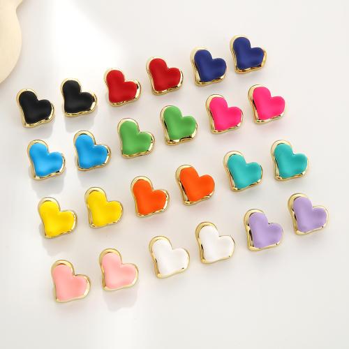 Acrylic Jewelry Earring, Tibetan Style, with Acrylic, gold color plated, fashion jewelry & enamel, more colors for choice, Sold By Pair