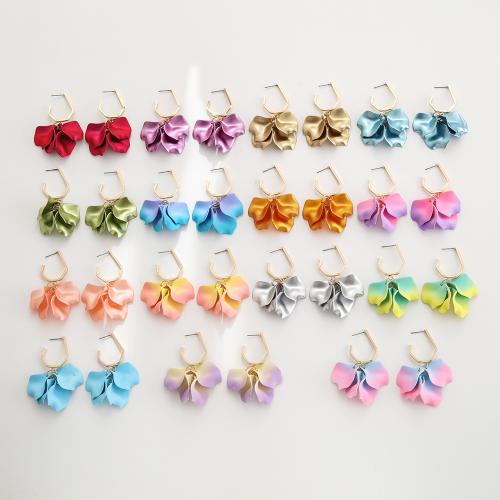 Acrylic Jewelry Earring, Tibetan Style, with Acrylic, gold color plated, fashion jewelry, more colors for choice, Sold By Pair