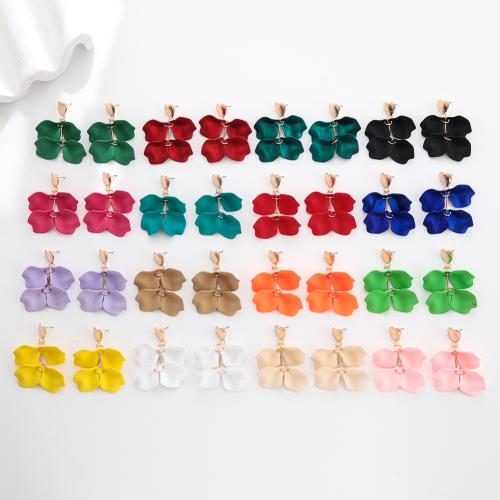 Acrylic Jewelry Earring, Tibetan Style, with Acrylic, gold color plated, fashion jewelry, more colors for choice, Sold By Pair