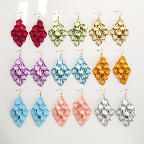 Acrylic Jewelry Earring, Tibetan Style, with Acrylic, gold color plated, fashion jewelry, more colors for choice, Sold By Pair