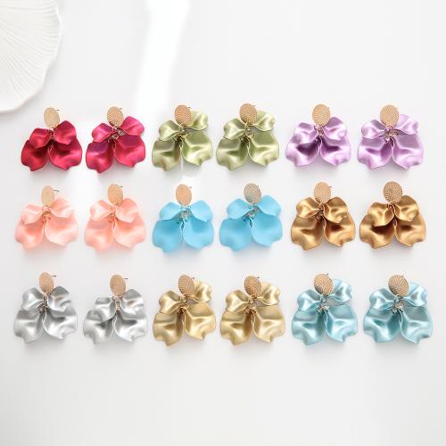 Acrylic Jewelry Earring, Tibetan Style, with Acrylic, gold color plated, fashion jewelry, more colors for choice, Sold By Pair
