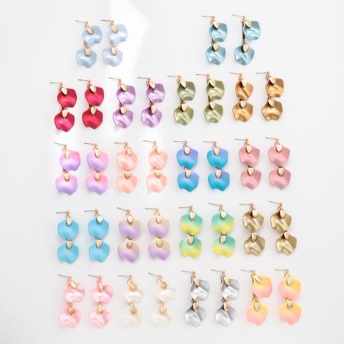 Acrylic Jewelry Earring, Tibetan Style, with Acrylic, gold color plated, fashion jewelry, more colors for choice, Sold By Pair