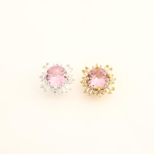Zirkonia Micro Pave Messing Europa Bead, DIY & Micro pave Zirkonia, keine, 14x13.50x8mm, verkauft von PC