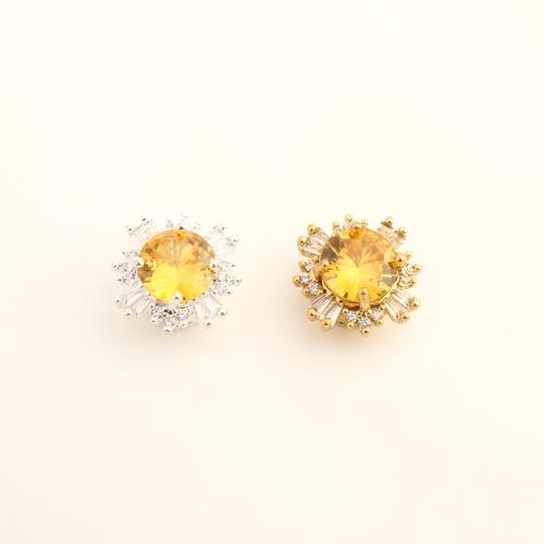 Zirkonia Micro Pave Messing Europa Bead, DIY & Micro pave Zirkonia, keine, 14x13.50x8mm, verkauft von PC