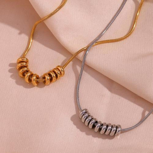 Stainless Steel Jewelry Necklace, 316L Stainless Steel, plated, fashion jewelry & for woman, more colors for choice, Sold By PC