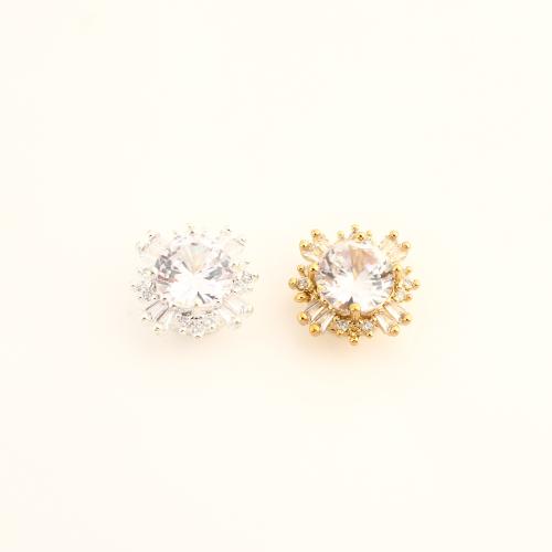 Zirkonia Micro Pave Messing Europa Bead, DIY & Micro pave Zirkonia, keine, 14x13.50x8mm, verkauft von PC