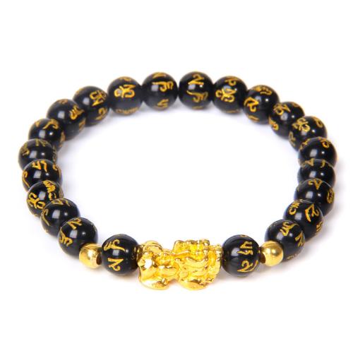 Gemstone Bracelet, with Tibetan Style, Fabulous Wild Beast, handmade, different materials for choice & Unisex, Length:Approx 7.5 Inch, Sold By PC