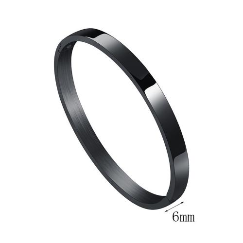 Titanium Steel Bangle, plated, different styles for choice & for woman, Inner Diameter:Approx 60mm, Sold By PC