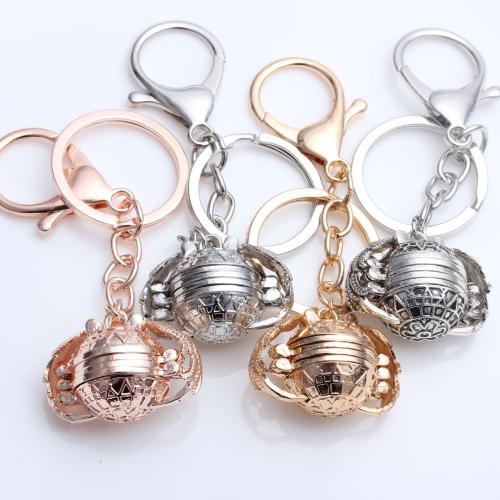 Tibetan Style Locket Key Chain, plated, Unisex, more colors for choice, 100mm, Sold By PC