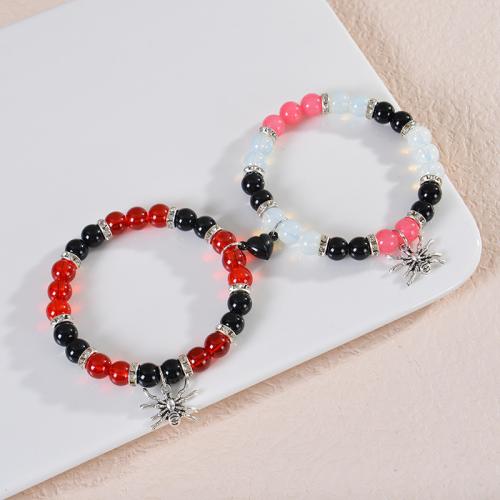 Gemstone Bracelets, 304 Stainless Steel, with Natural Stone & Obsidian & Red Agate, gold color plated, fashion jewelry, more colors for choice, Sold By Strand