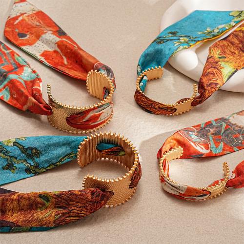 aleación de zinc Brazalete, chapado en color dorado, Joyería, más colores para la opción, Vendido por Sarta