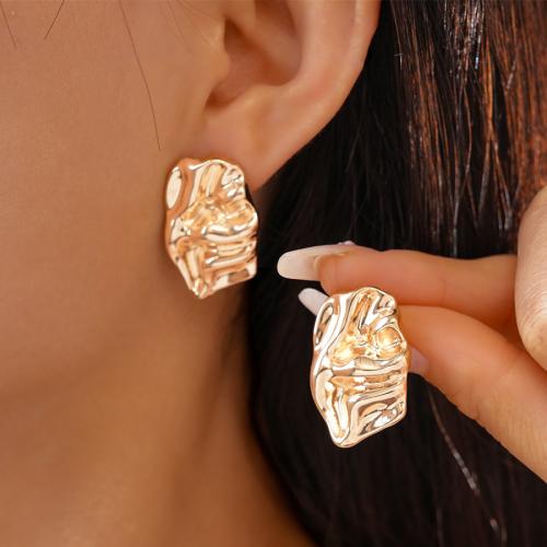 Pendientes de Perno de Aleación de Zinc, chapado en color dorado, Joyería, más colores para la opción, Vendido por Par