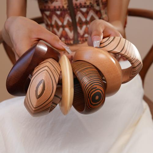 Wood Bangle, gold color plated, fashion jewelry, more colors for choice, Sold By PC