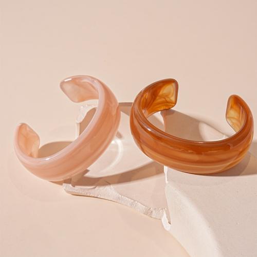 Acrylic Cuff Bangle, gold color plated, fashion jewelry, more colors for choice, Sold By PC