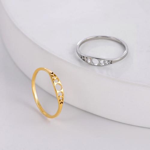 Stainless Steel Finger Ring, 304 Stainless Steel, plated, different size for choice & for woman & hollow, more colors for choice, Sold By PC