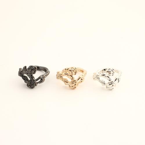 Brass Finger Ring, fashion jewelry & for woman & hollow, more colors for choice, 8.50x11.50x11.50mm, Sold By PC