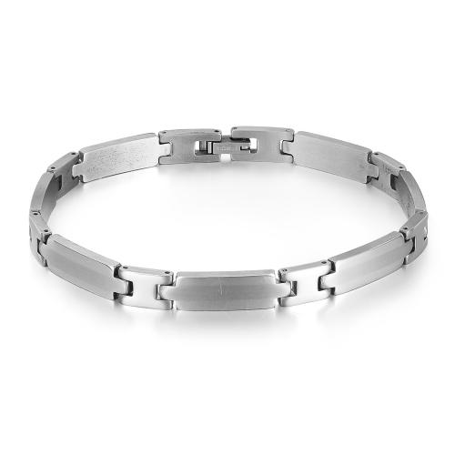 Stainless Steel Jewelry Bracelet, 304 Stainless Steel, plated, fashion jewelry & for man, original color, Sold By PC