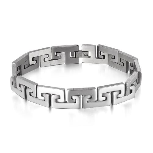 Stainless Steel Jewelry Bracelet, 304 Stainless Steel, polished, fashion jewelry & for man, original color, Sold By PC