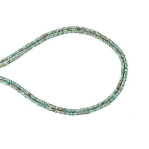 Abalorios de Turquesa, Turquesa natural, Bricolaje, color mixto, 2x2mm, Vendido para aproximado 38 cm Sarta
