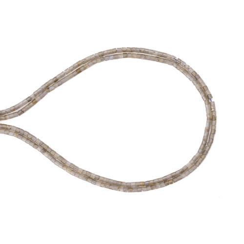 Labradorit Perlen, Zylinder, DIY, gemischte Farben, 2x2mm, verkauft per 38 cm Strang