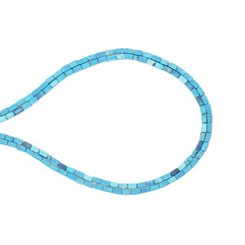 Natural Turquoise Beads, DIY, mixed colors, 2x2mm, Sold Per Approx 38 cm Strand