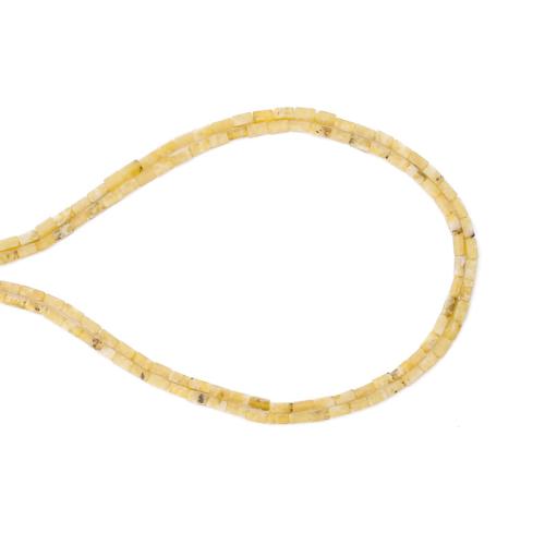 Pin jaune d'herbe goutte, DIY, couleurs mélangées, 2x4mm, Vendu par Environ 38 cm brin