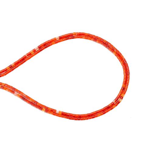 Natural Red Agate Beads, DIY, mixed colors, 2x4mm, Sold Per Approx 38 cm Strand