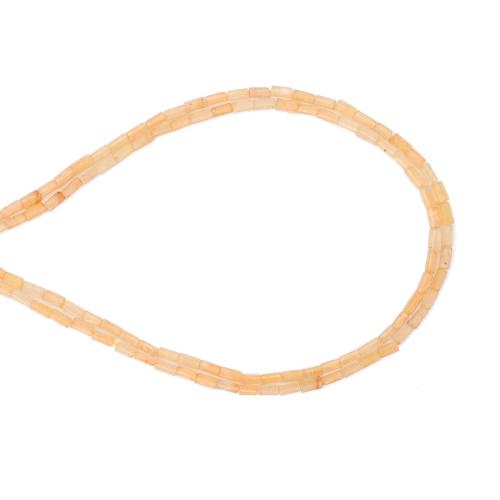 Natural Aventurine Beads, Yellow Aventurine, DIY, yellow, 2x4mm, Sold Per Approx 38 cm Strand