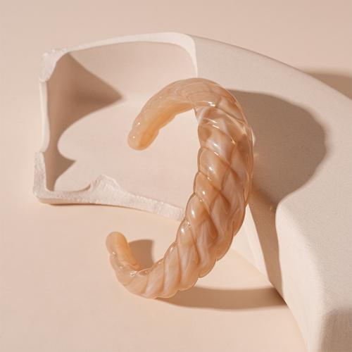 Acrylic Cuff Bangle, gold color plated, fashion jewelry, more colors for choice, Sold By PC