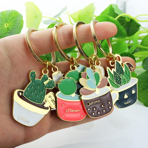 Bag Purse Charms Keyrings Keychains, Tibetan Style, gold color plated, fashion jewelry & enamel, more colors for choice, Sold By PC