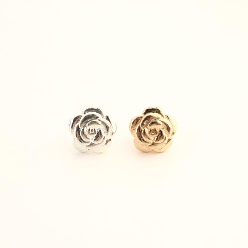 Brass Beads, Flower, DIY, more colors for choice, 11x11x19mm, Sold By PC