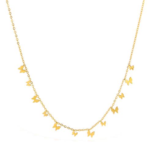 Stainless Steel Jewelry Necklace, 304 Stainless Steel, gold color plated, fashion jewelry & for woman, Sold By PC