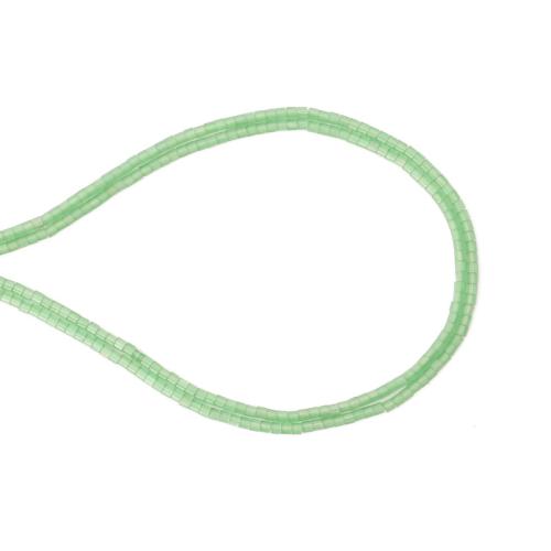 Cats Eye Jewelry Beads, DIY, green, 2x2mm, Sold Per 38 cm Strand
