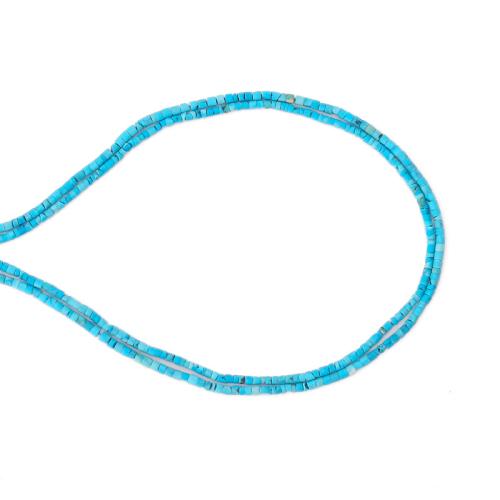 Blue Turquoise Beads, DIY, mixed colors, 2x2mm, Sold Per 38 cm Strand