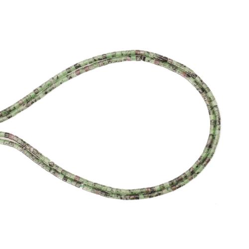 Gemstone Jewelry Beads, Ruby in Zoisite, DIY, mixed colors, 2x2mm, Sold Per 38 cm Strand