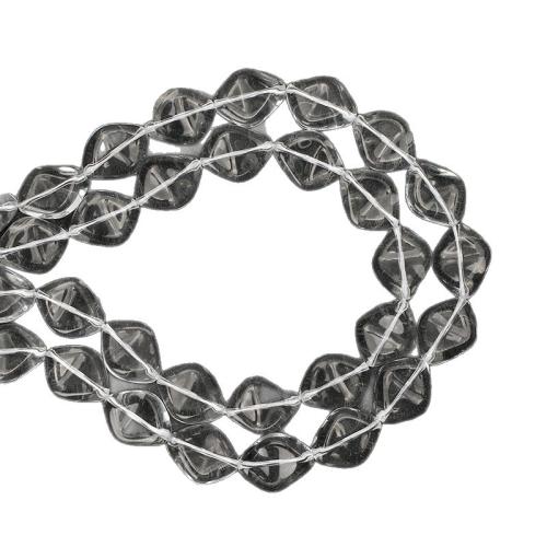 Crystal Beads, Rhombus, DIY, clear, 16x20mm, Sold Per 38 cm Strand