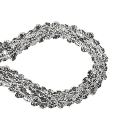 Crystal Beads, Butterfly, DIY, clear, 10x14mm, Sold Per 38 cm Strand