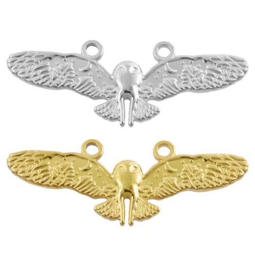 Stainless Steel Animal Pendants, 304 Stainless Steel, Bird, plated, DIY, more colors for choice, 10PCs/Bag, Sold By Bag