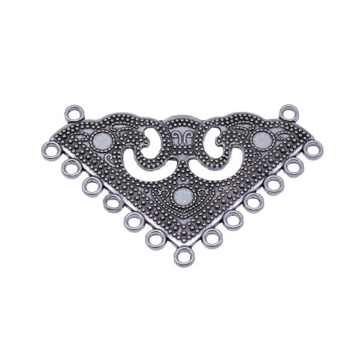 Tibetan Style Connector, Aluminum Alloy, plated, DIY & hollow, 63x40mm, Sold By PC