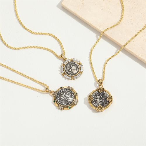 Cubic Zircon Micro Pave Brass Necklace, plated, fashion jewelry & micro pave cubic zirconia, more colors for choice, nickel, lead & cadmium free, Sold By PC