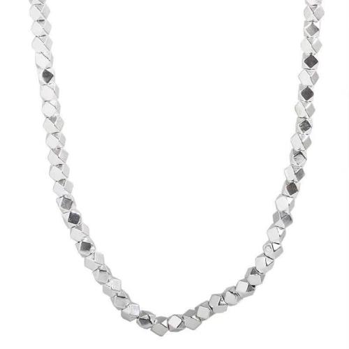 925 Sterling Silver Beads, Geometrical Pattern, DIY & different styles for choice, silver color, Sold By PC