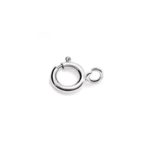 925 Sterling Silver Spring Ring Clasp, platinum plated, DIY & different size for choice & different styles for choice, Sold By PC