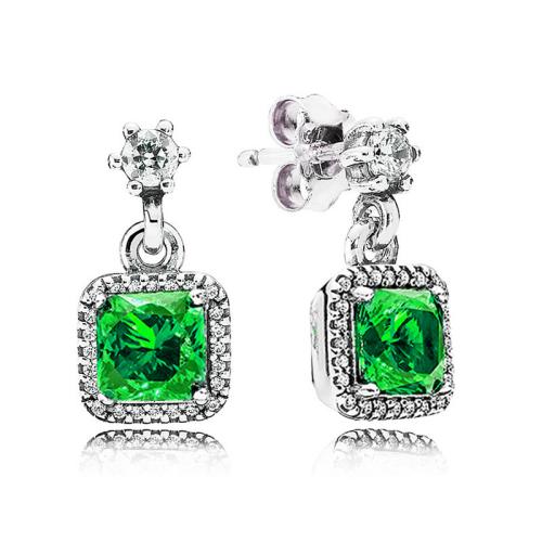 alliage de zinc Boucle d'oreille goutte, avec cristal, cadre, Placage, styles différents pour le choix & pour femme, earring length 10-20mm, Vendu par paire