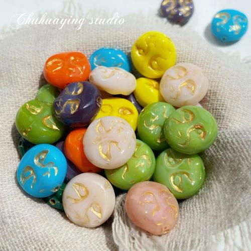 Handgewickelte Perlen, Lampwork, DIY, keine, verkauft von PC