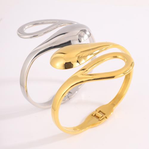 Acier inoxydable 304 bracelet manchette, Placage, bijoux de mode & pour femme & creux, plus de couleurs à choisir, Vendu par PC