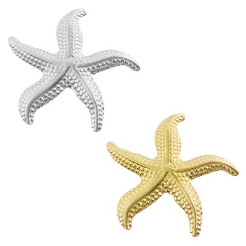 Stainless Steel Animal Pendants, 304 Stainless Steel, Starfish, plated, DIY, more colors for choice, 10PCs/Bag, Sold By Bag