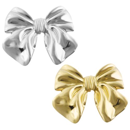 Stainless Steel Pendants, 304 Stainless Steel, Bowknot, plated, DIY, more colors for choice, 10PCs/Bag, Sold By Bag