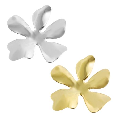 Stainless Steel Flower Pendant, 304 Stainless Steel, plated, DIY, more colors for choice, 10PCs/Bag, Sold By Bag